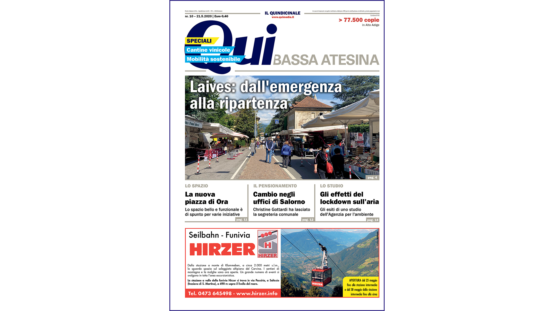 QuiBassaAtesina – nr10 – 21.05.2020