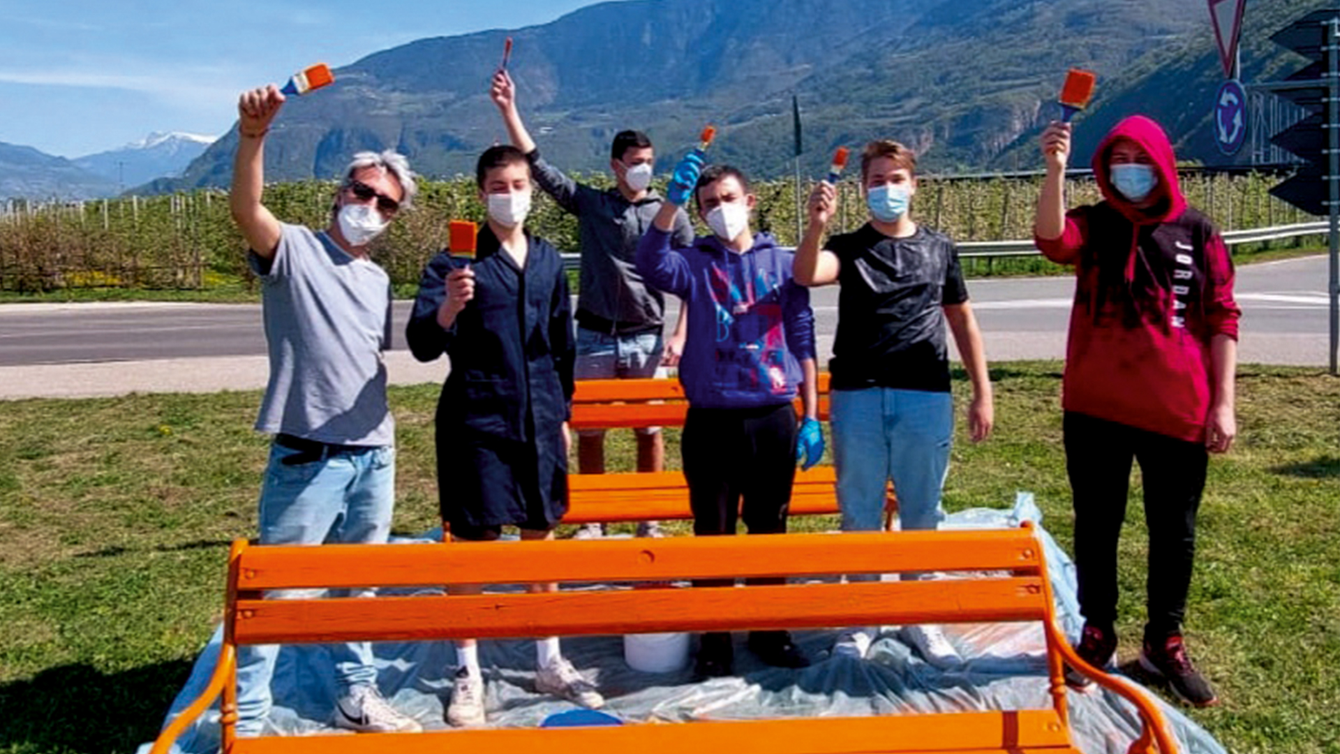 Bronzolo, arrivano le panchine arancioni
