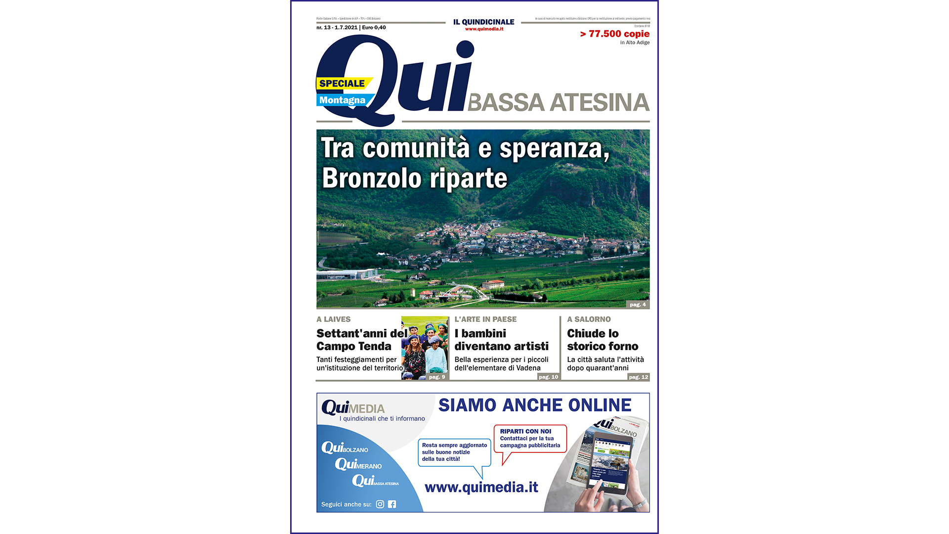 QuiBassaAtesina – nr 13 – 1.7.2021