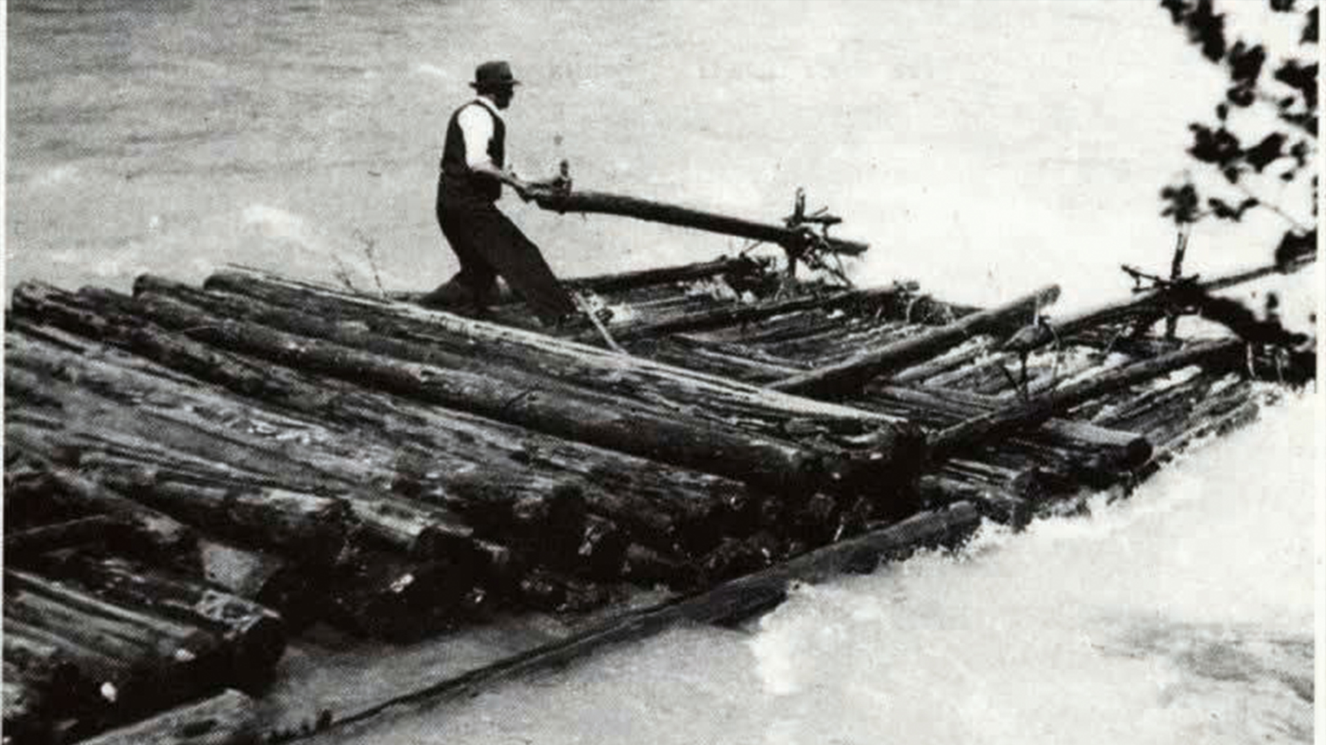 La navigazione con zattere sull’Adige