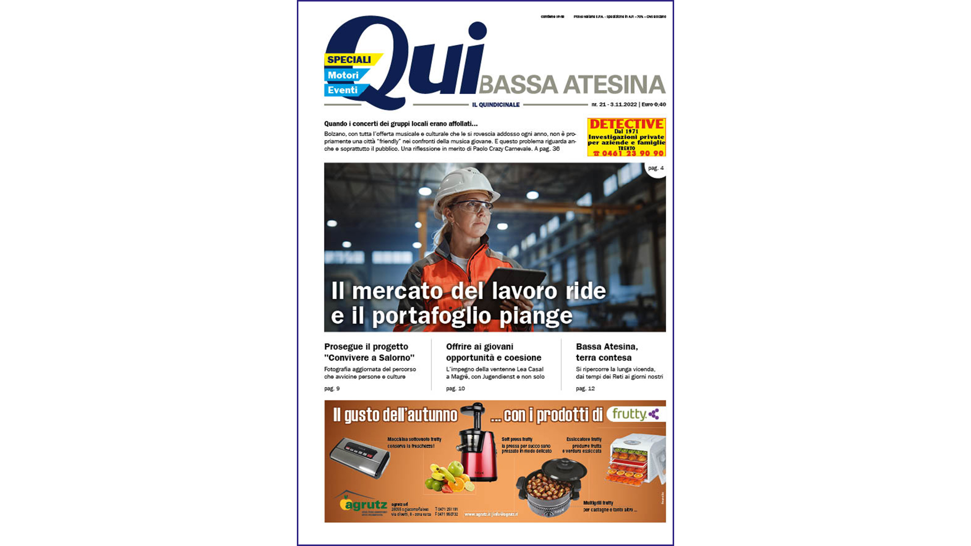 QuiBassaAtesina – nr21 – 3.11.2022