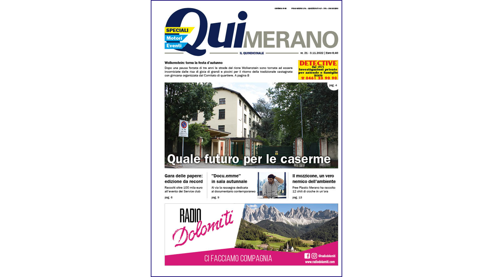 QuiMerano – nr21 – 3.11.2022