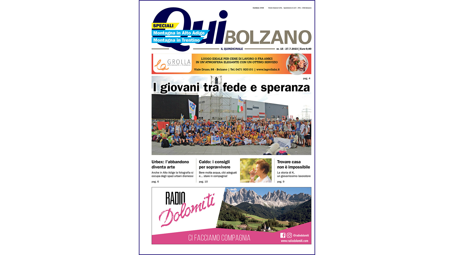 QuiBolzano nr15 – 27.7.2023