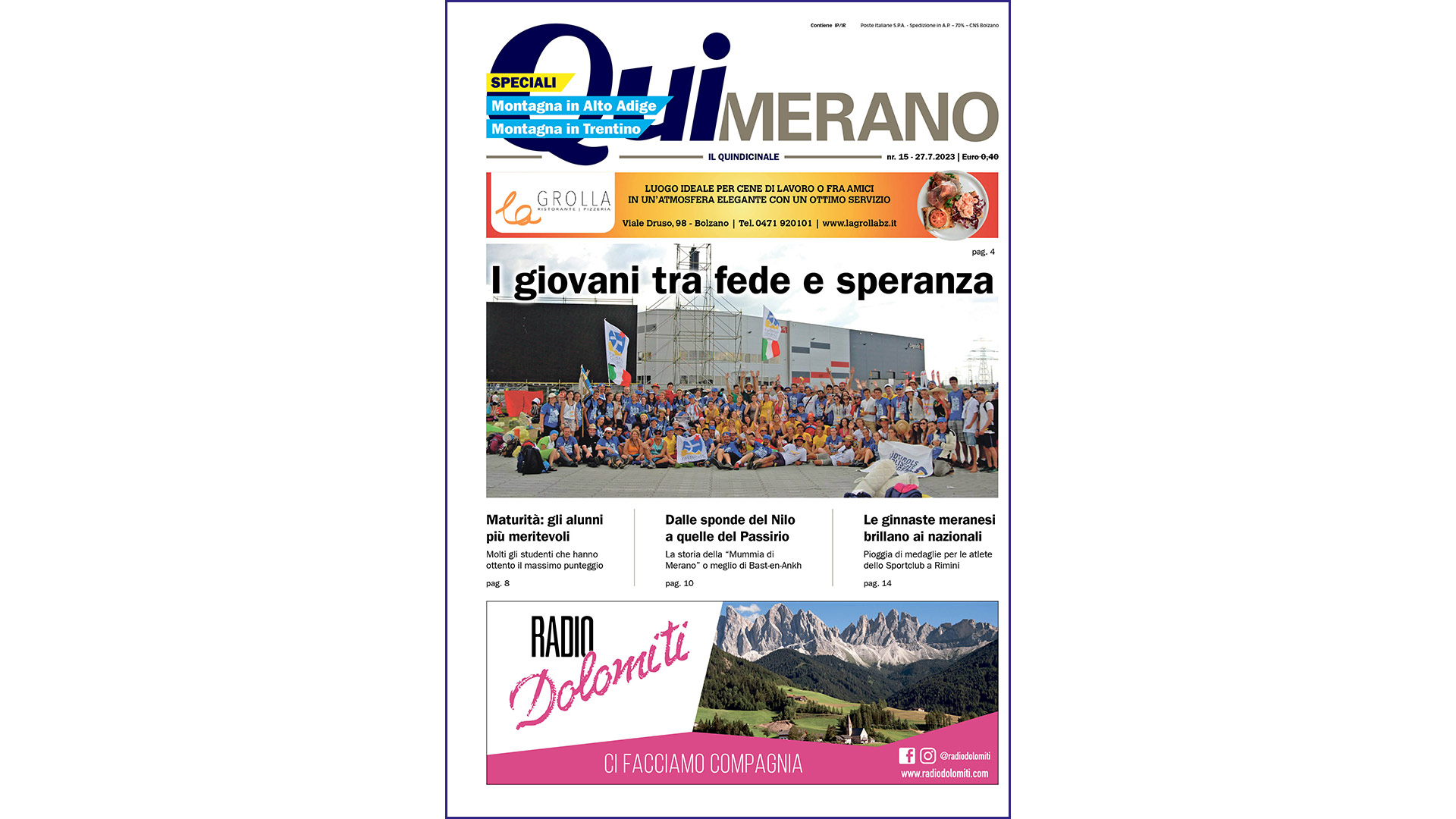 QuiMerano nr15 – 27.7.2023