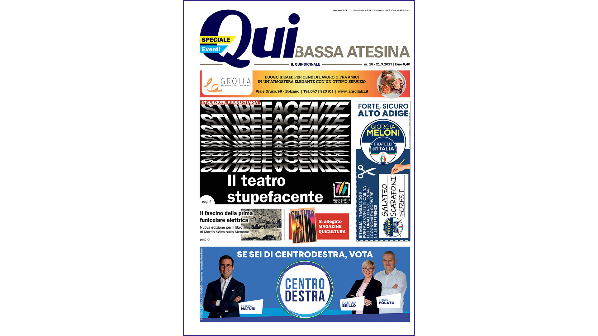 QuiBassaAtesina – nr. 18 – 21.09.2023