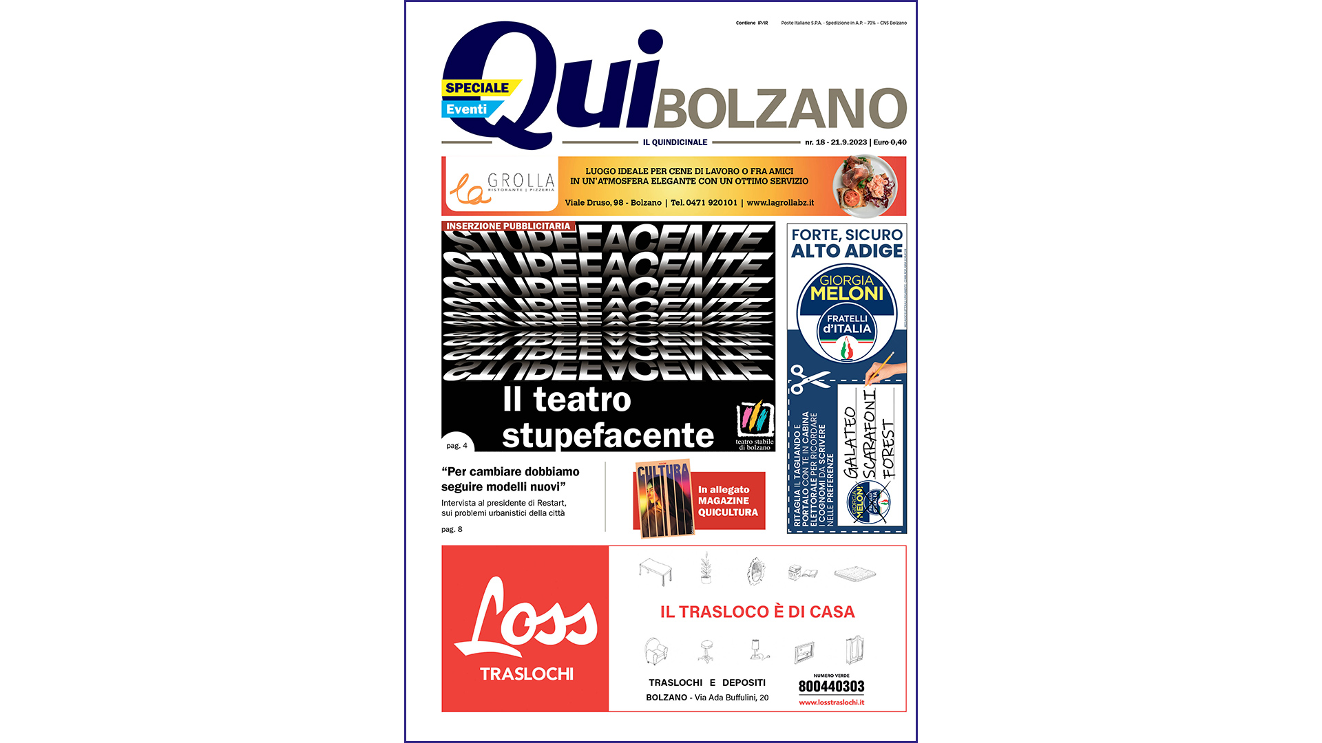 QuiBolzano – nr. 18 – 21.09.2023