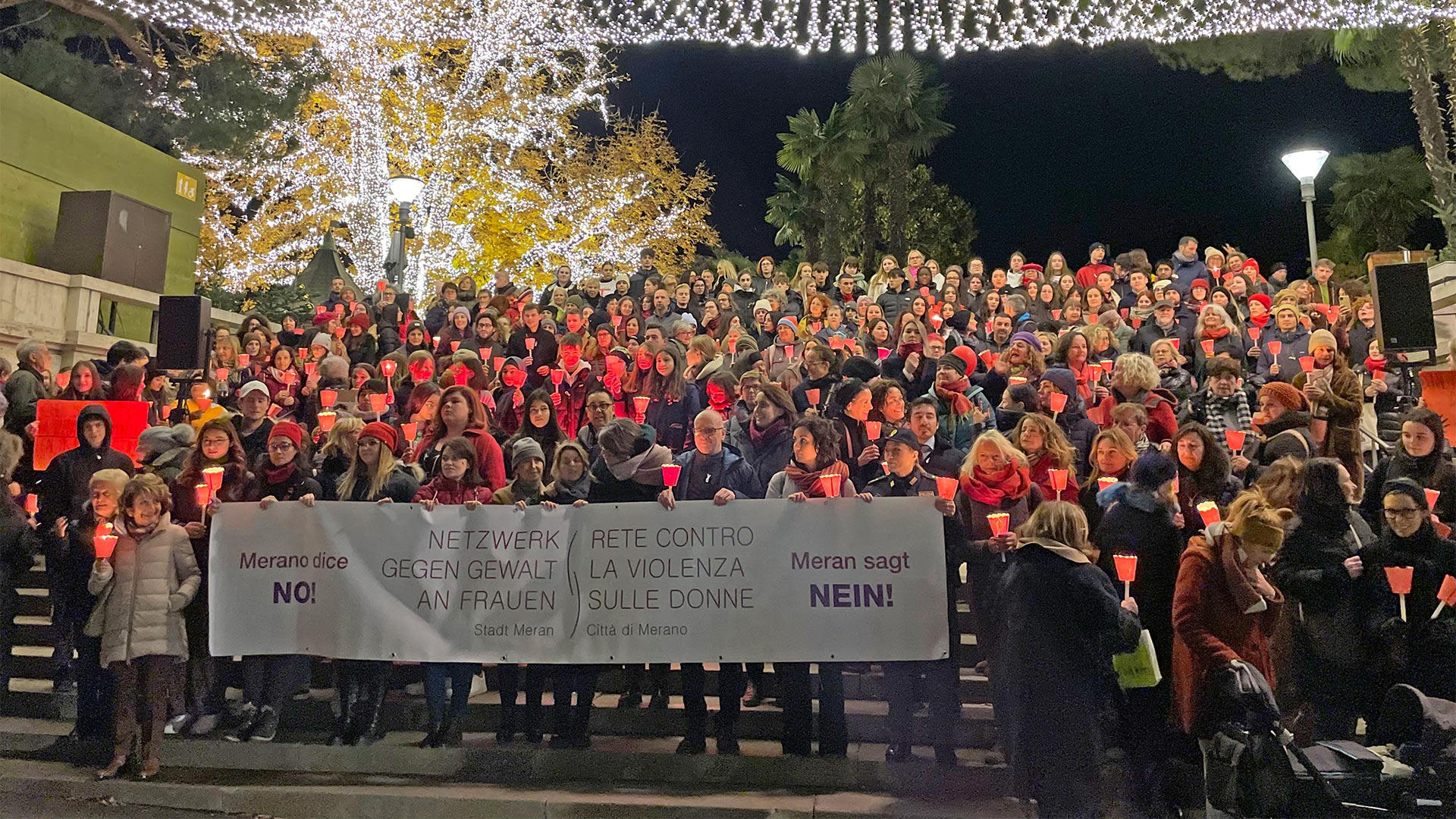 Merano unita per dire no alla violenza