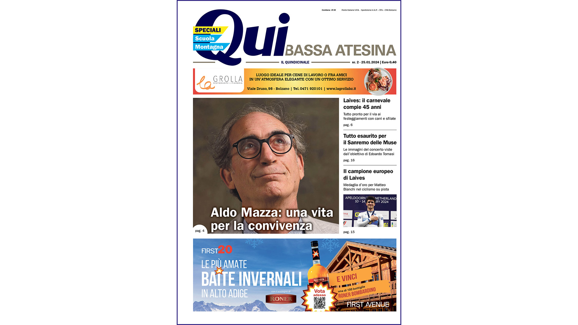 QuiBassa Atesina – nr 2 – 25.01.2024