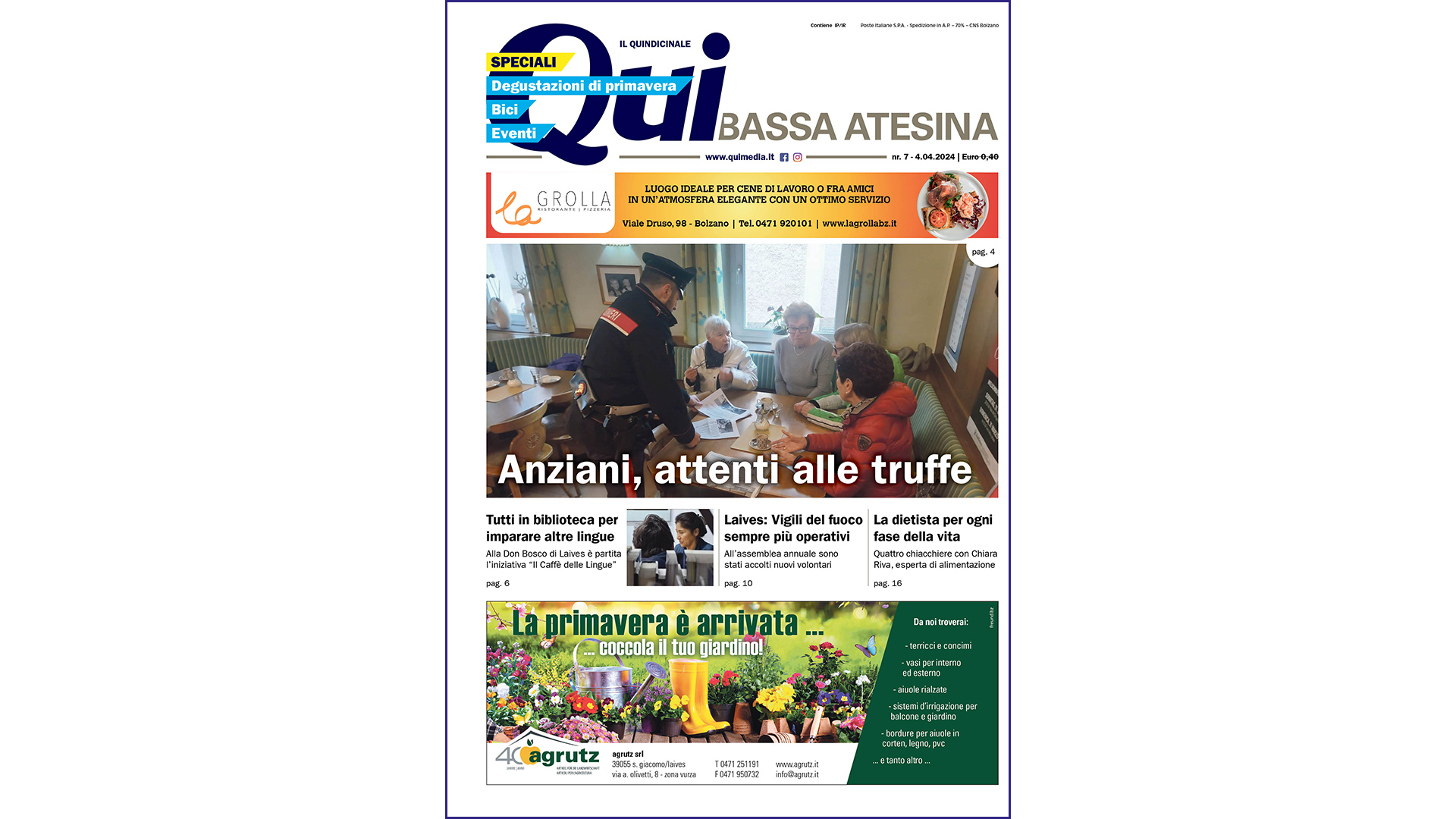 QuiBassa Atesina – nr.7 – 4.04.2024