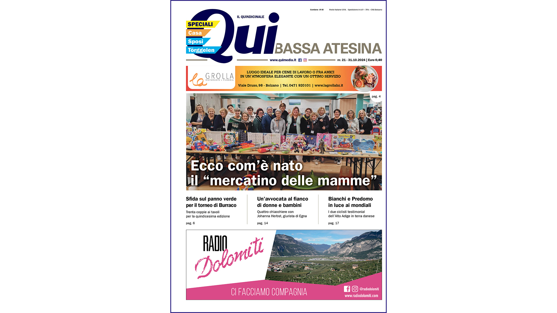 QuiBassa Atesina – nr. 21 – 31.10.2024