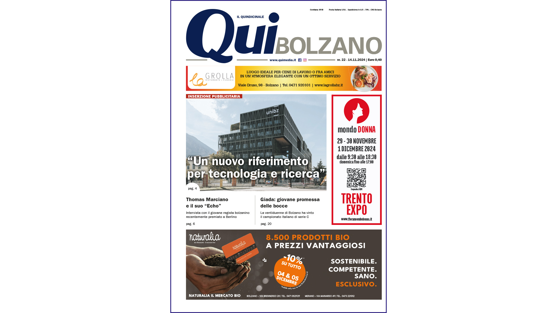 QuiBolzano – nr. 22 – 14.11.2024