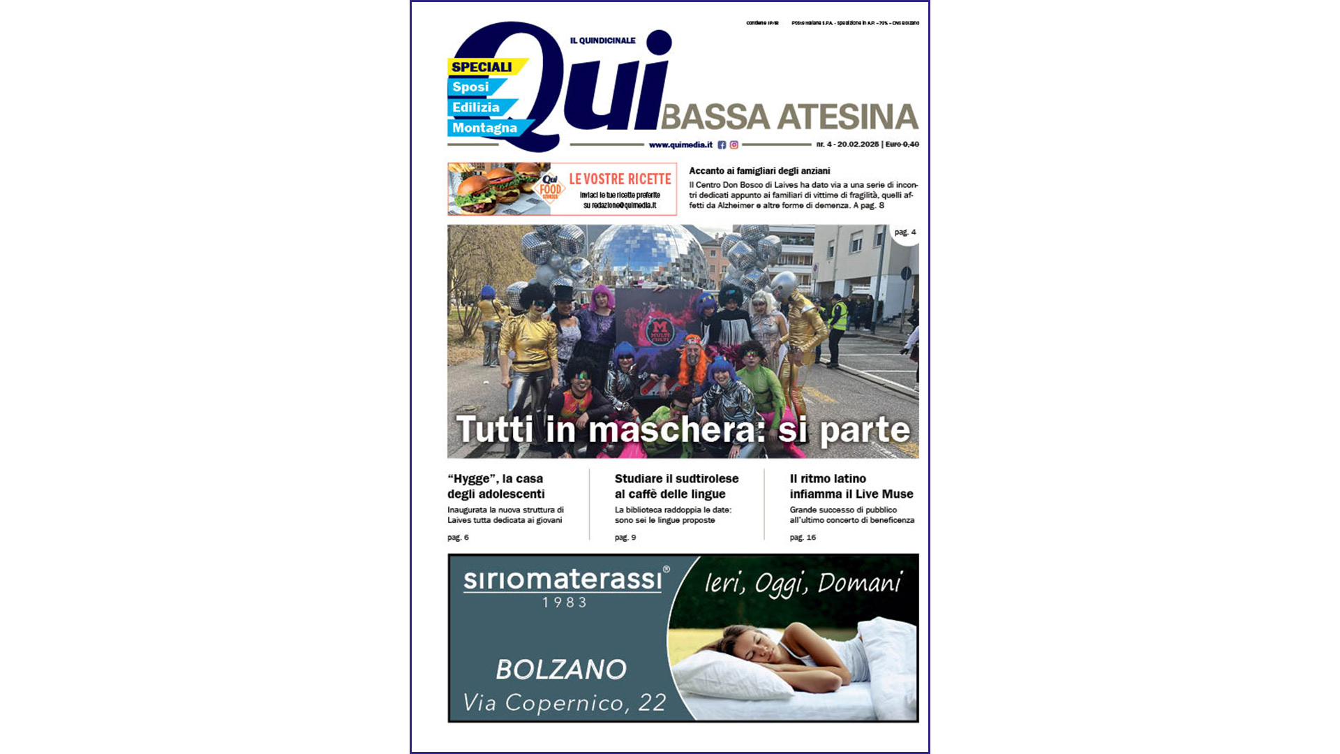 QuiBassa Atesina – nr. 4 – 20.02.2025