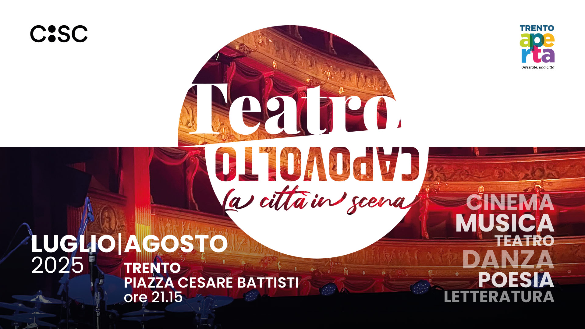 A Trento inizia la programmazione estiva del Teatro Capovolto