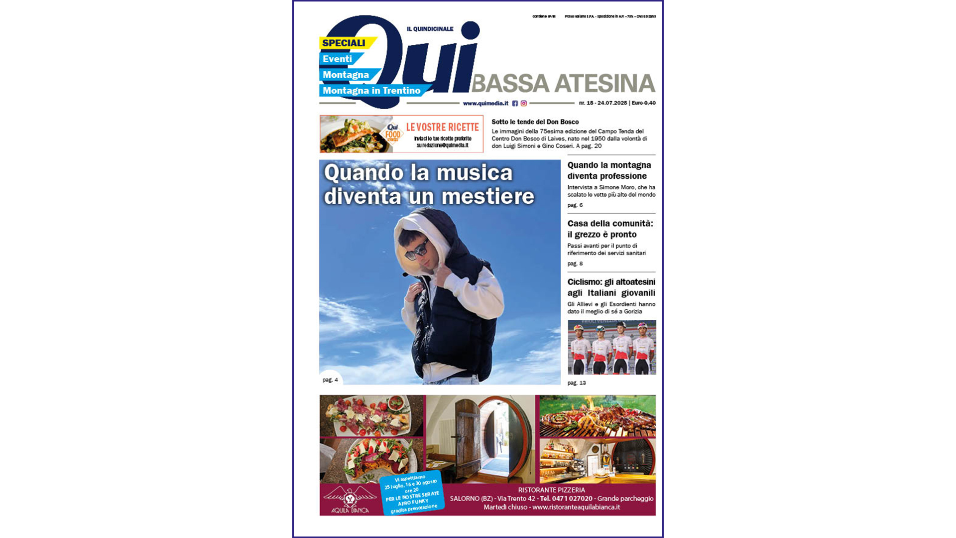 QuiBassa Atesina – nr15 – 24.07.2025