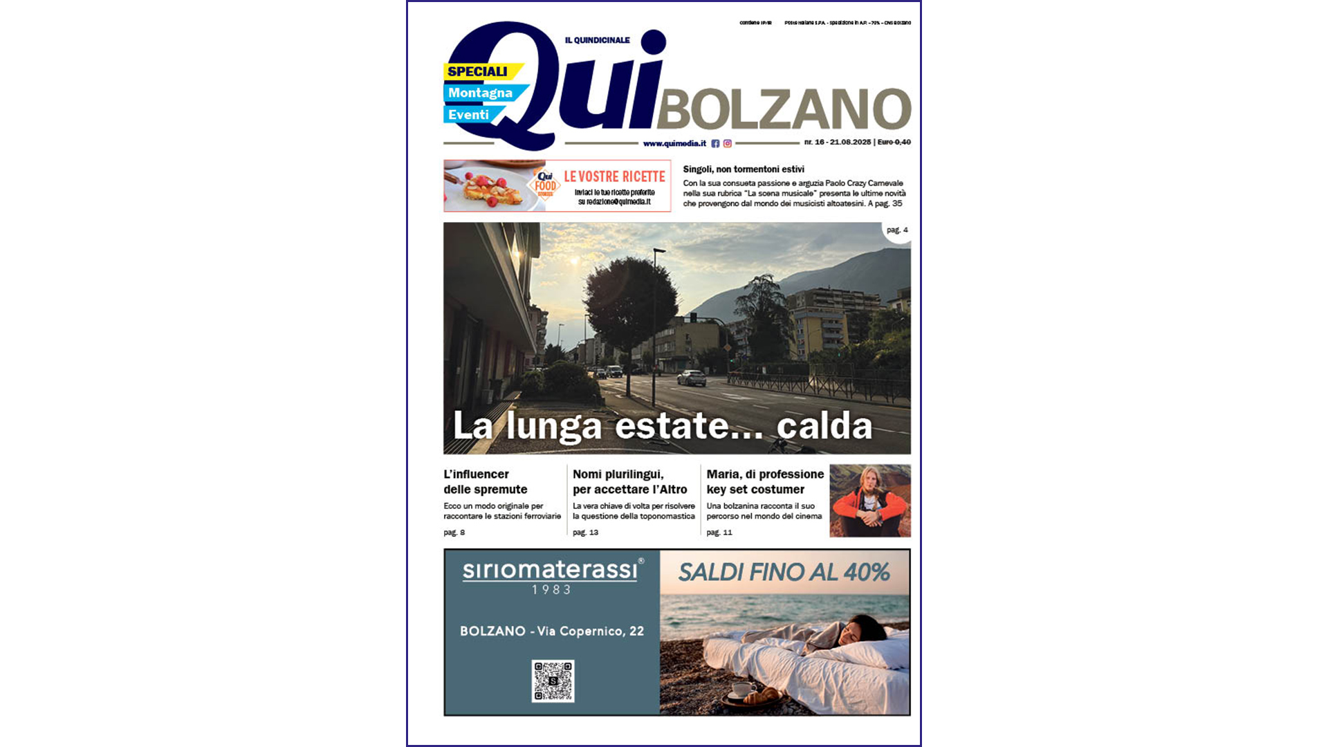 QuiBolzano – nr16 – 21.08.2025