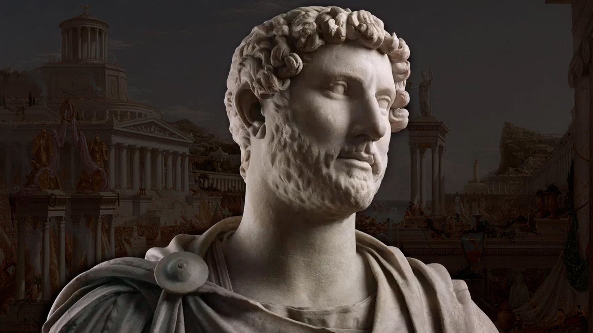 La piazza dedicata all’imperatore Adriano
